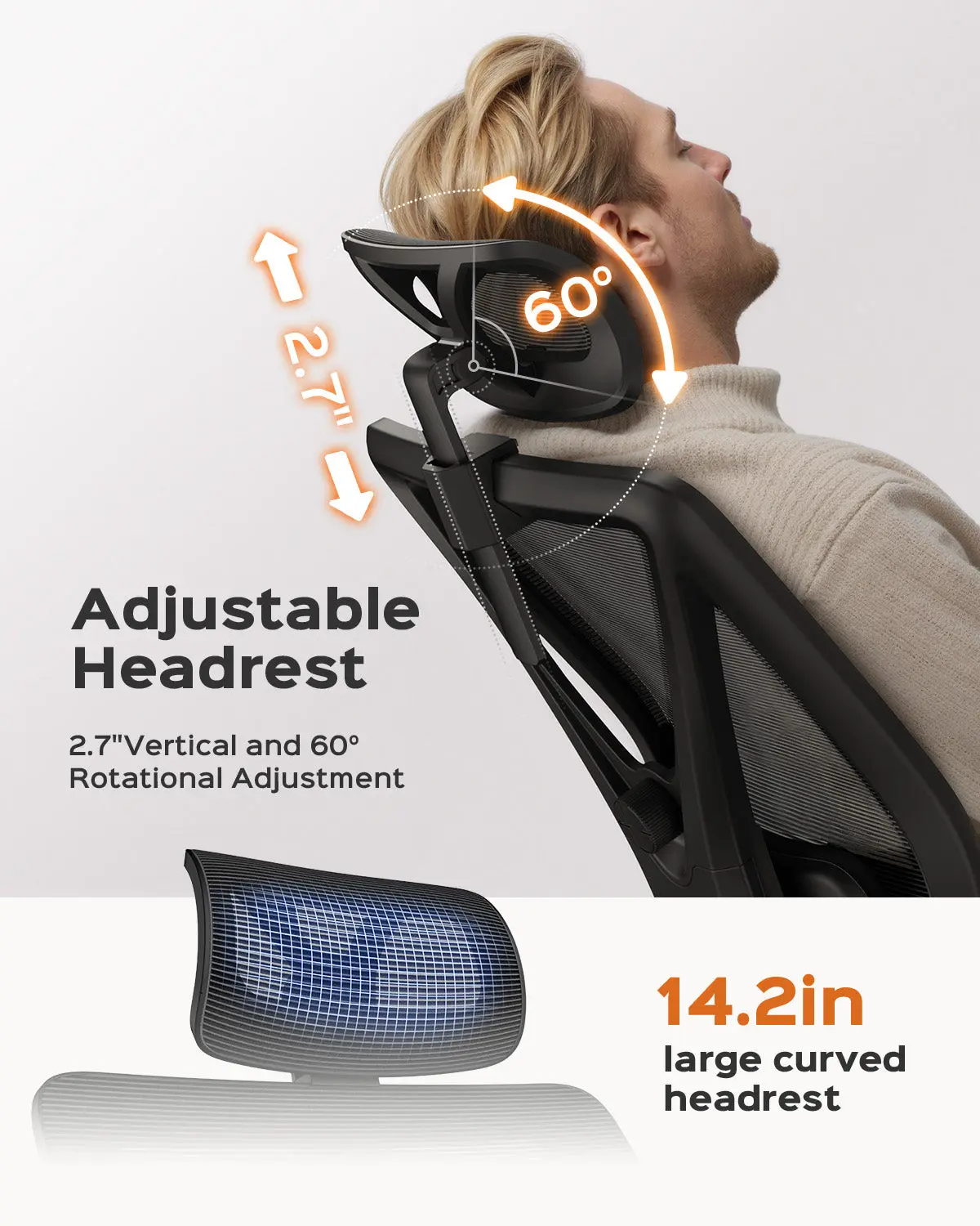 Dowinx Ergonomic Office Chair QL-66W4A Black - Image 5