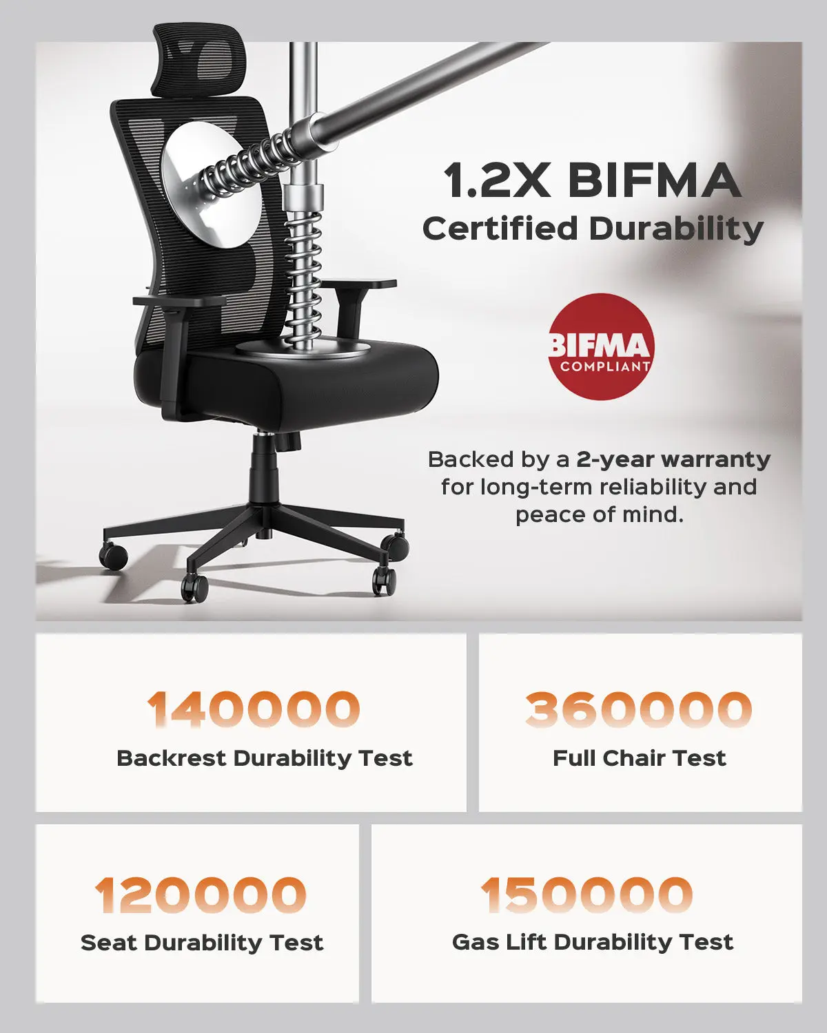 Dowinx Ergonomic Office Chair QL-66W4A Black - Image 8