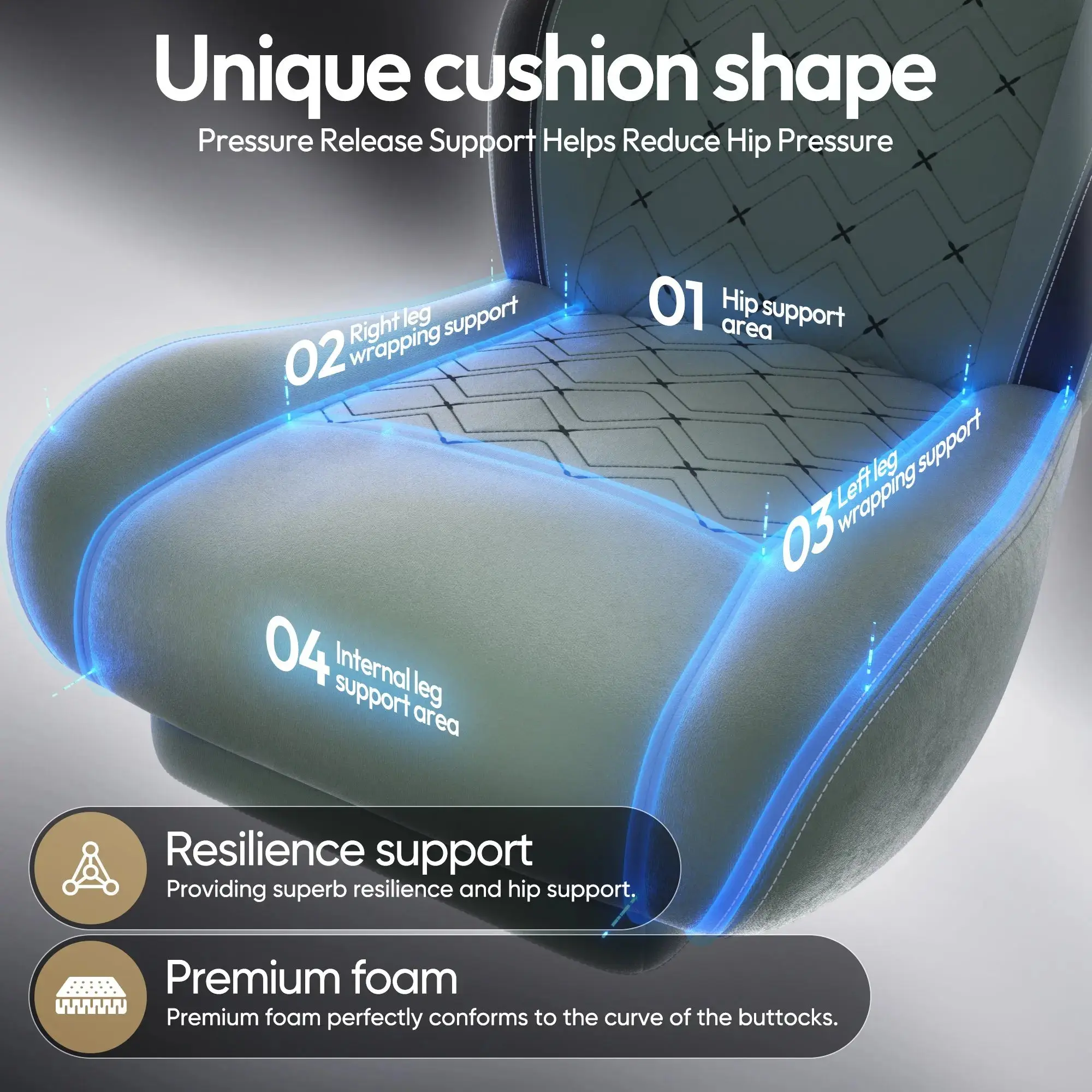 Dowinx Heated Massage MB38 Green - Image 4