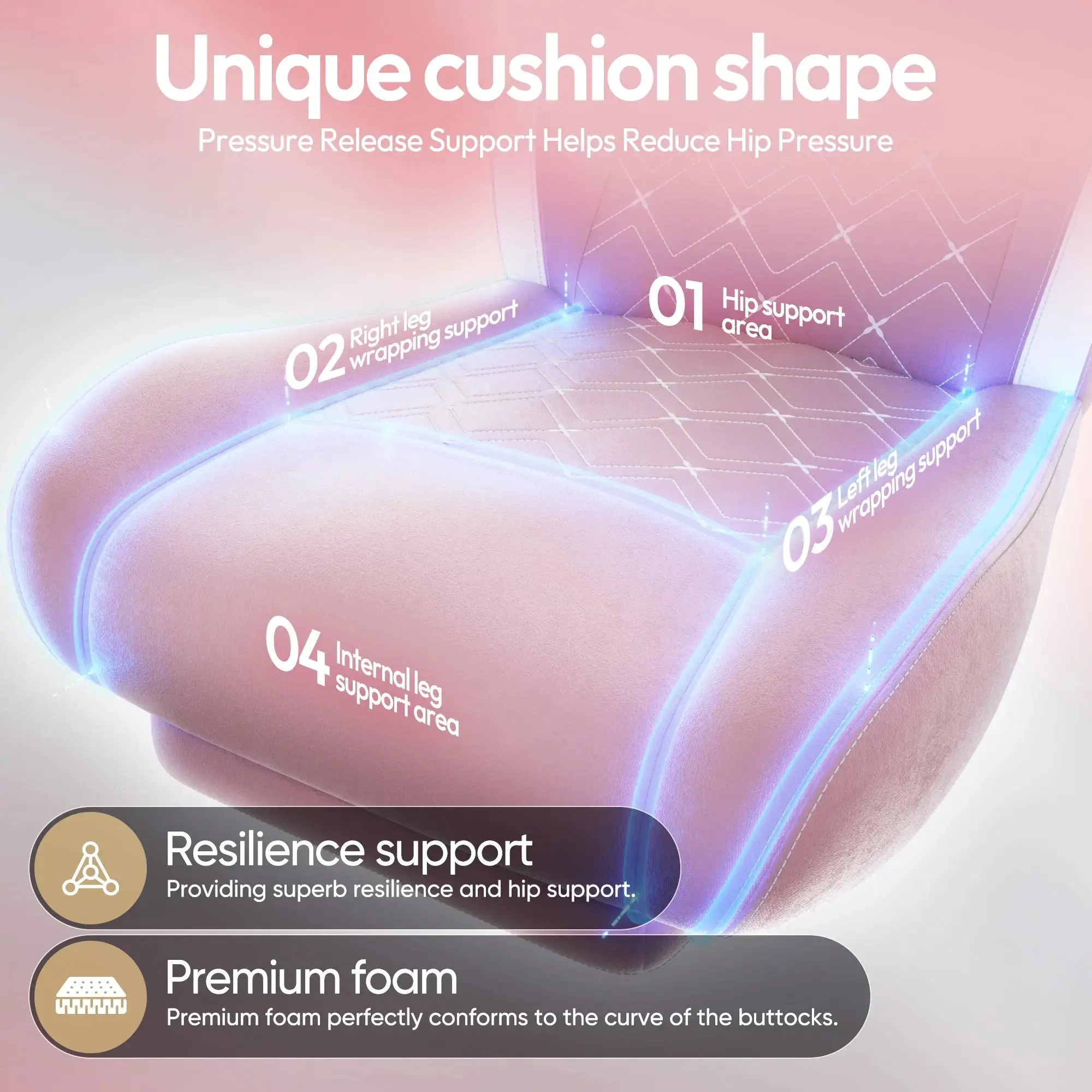 Dowinx Heated Massage MB38 Pink - Image 4