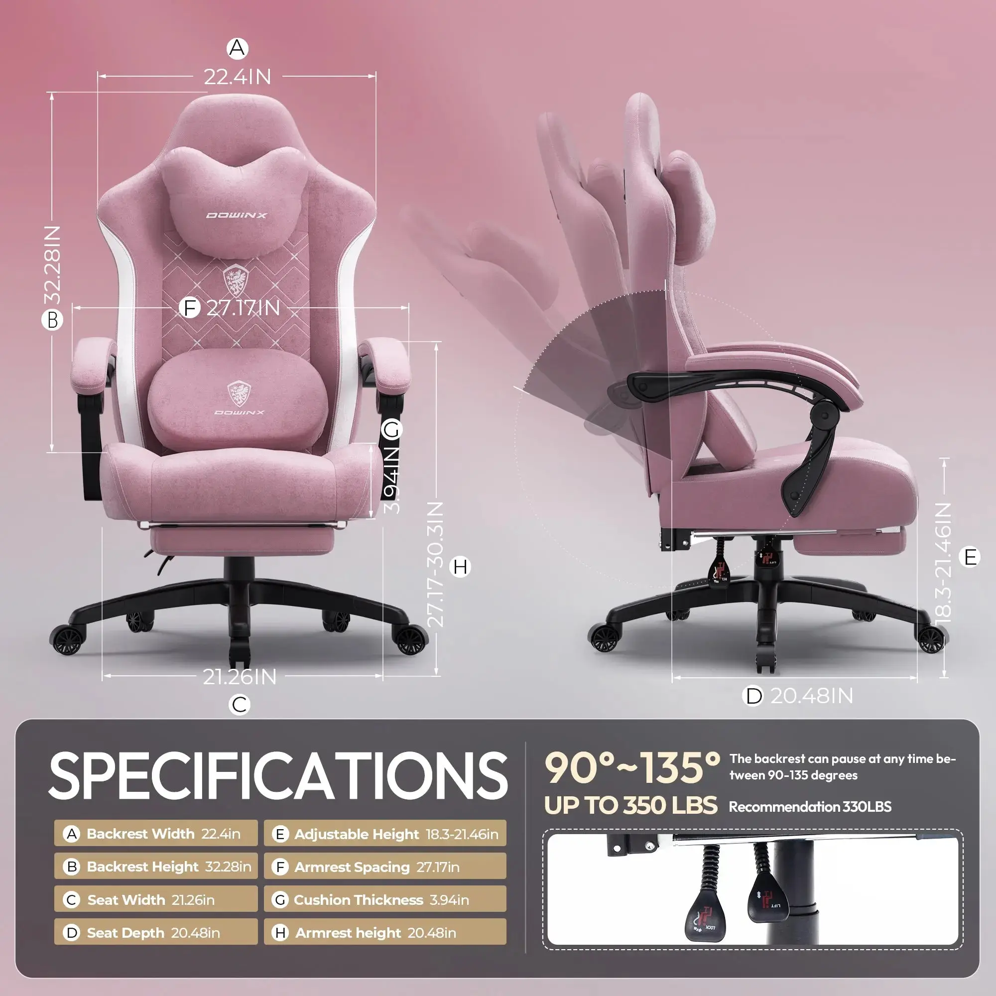 Dowinx Heated Massage MB38 Pink - Image 8