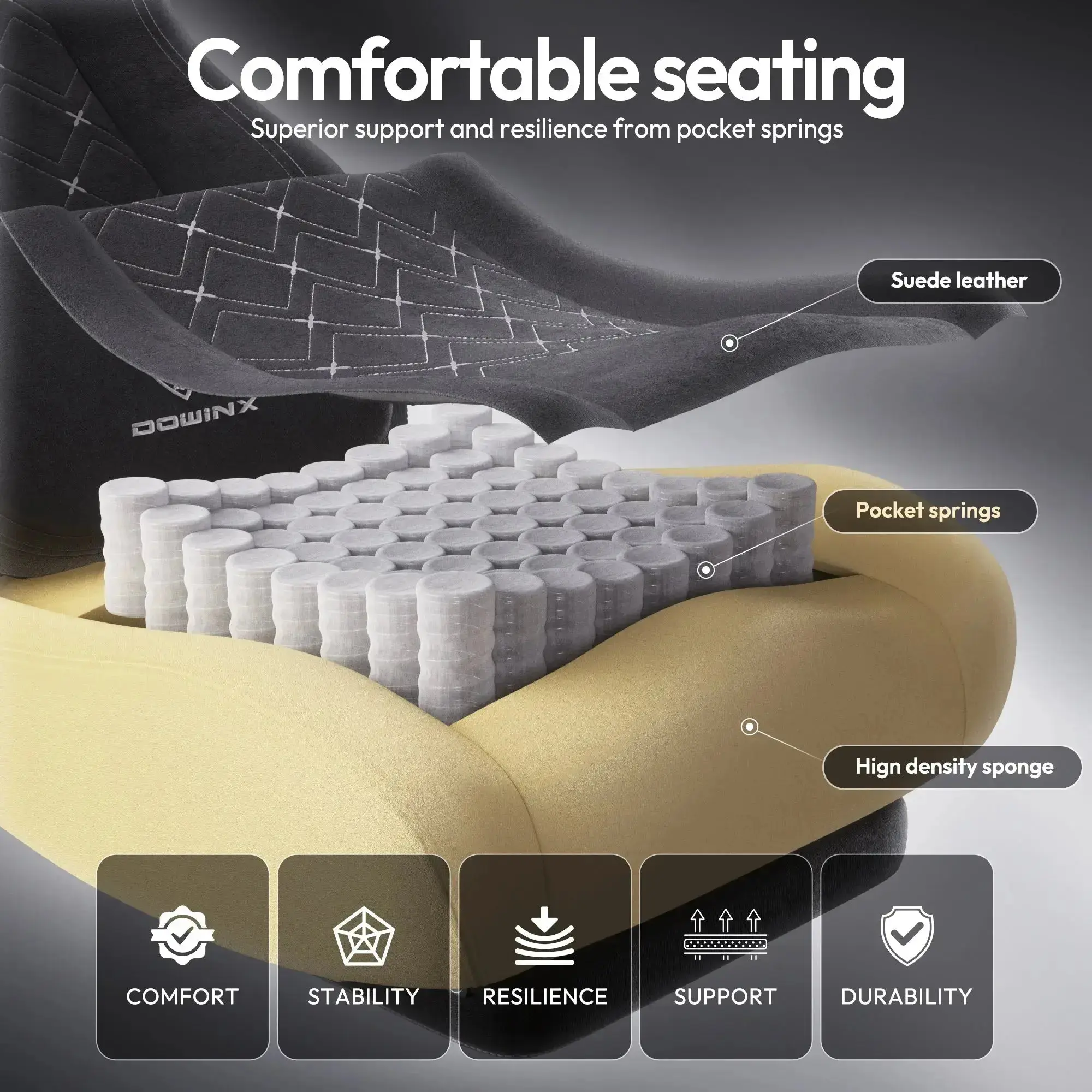 Dowinx Heated Massage MB38 Black - Image 5