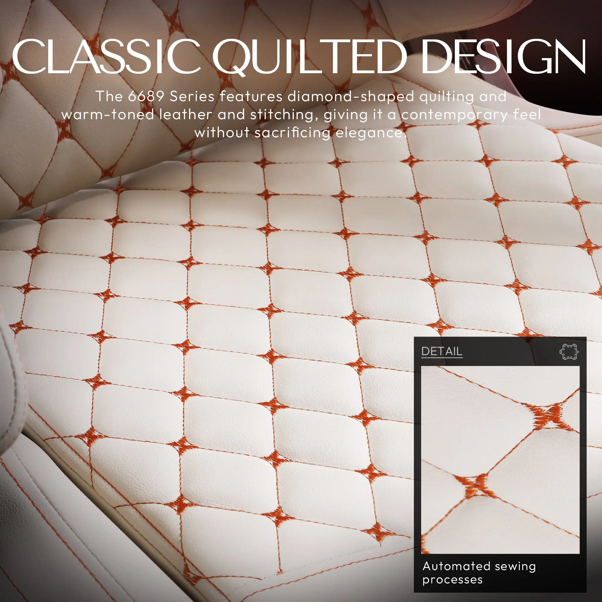 Dowinx Classic Leather LS6689 White - Image 6