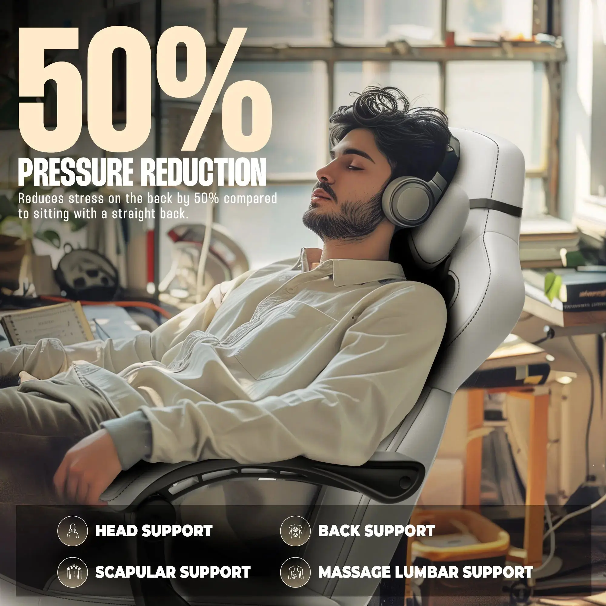 Dowinx Classic PU Leather MB30 White - Image 7