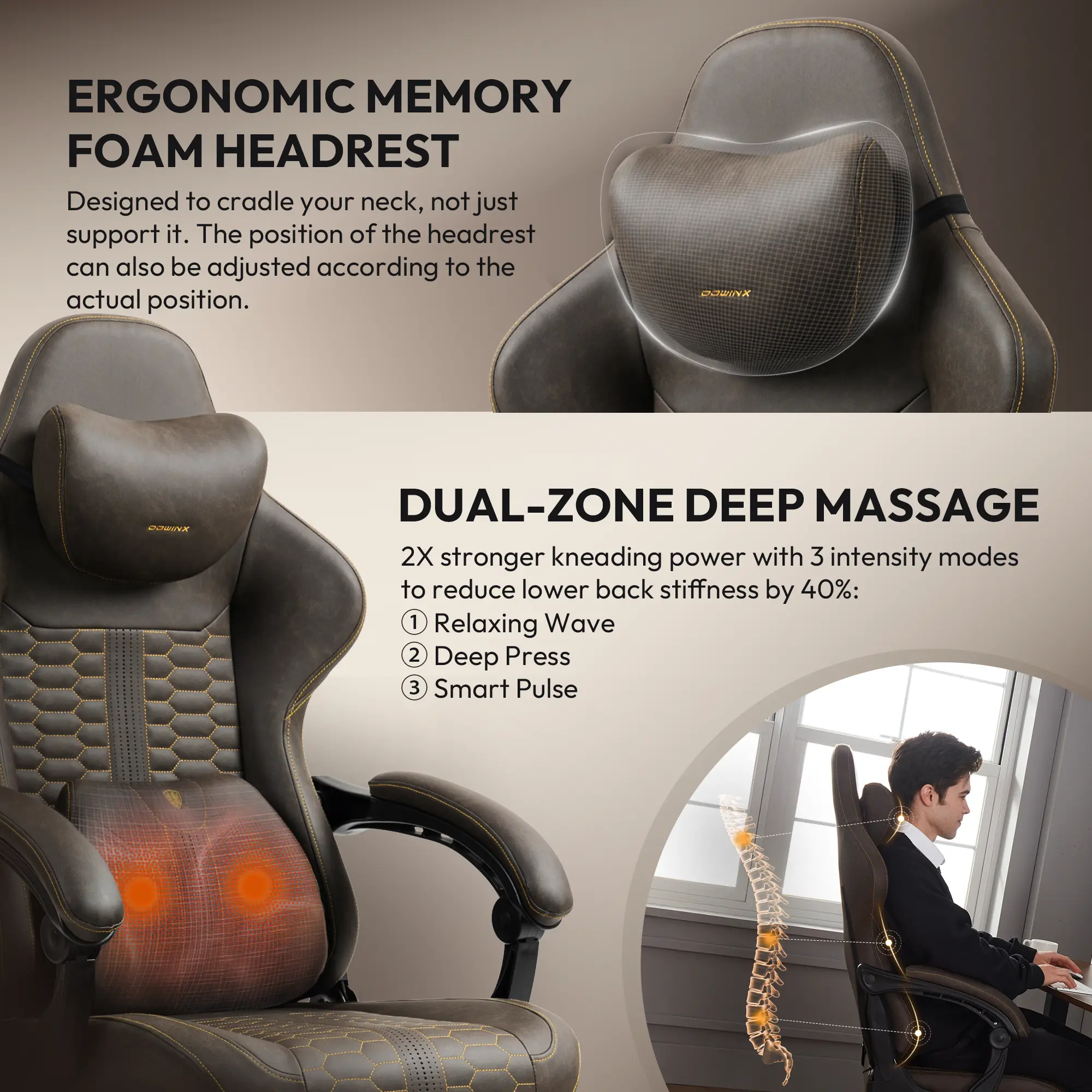 Dowinx Luxury Series LS-66D89D Brown - Image 3