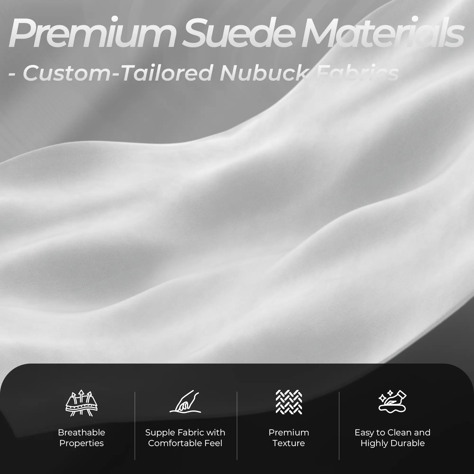 Dowinx Luxury Series Suede LS-66D68A White - Image 3