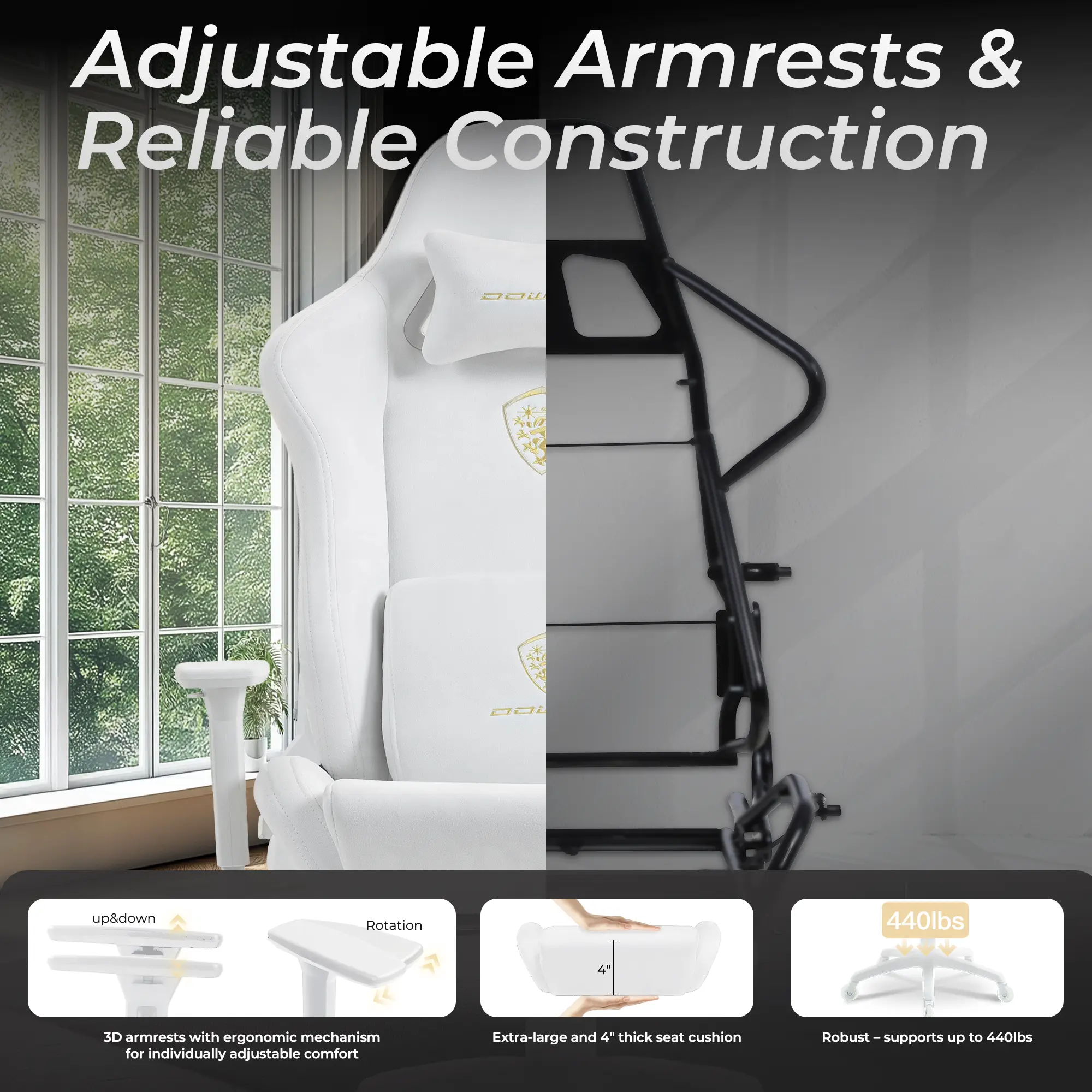 Dowinx Luxury Series Suede LS-66D68A White - Image 5